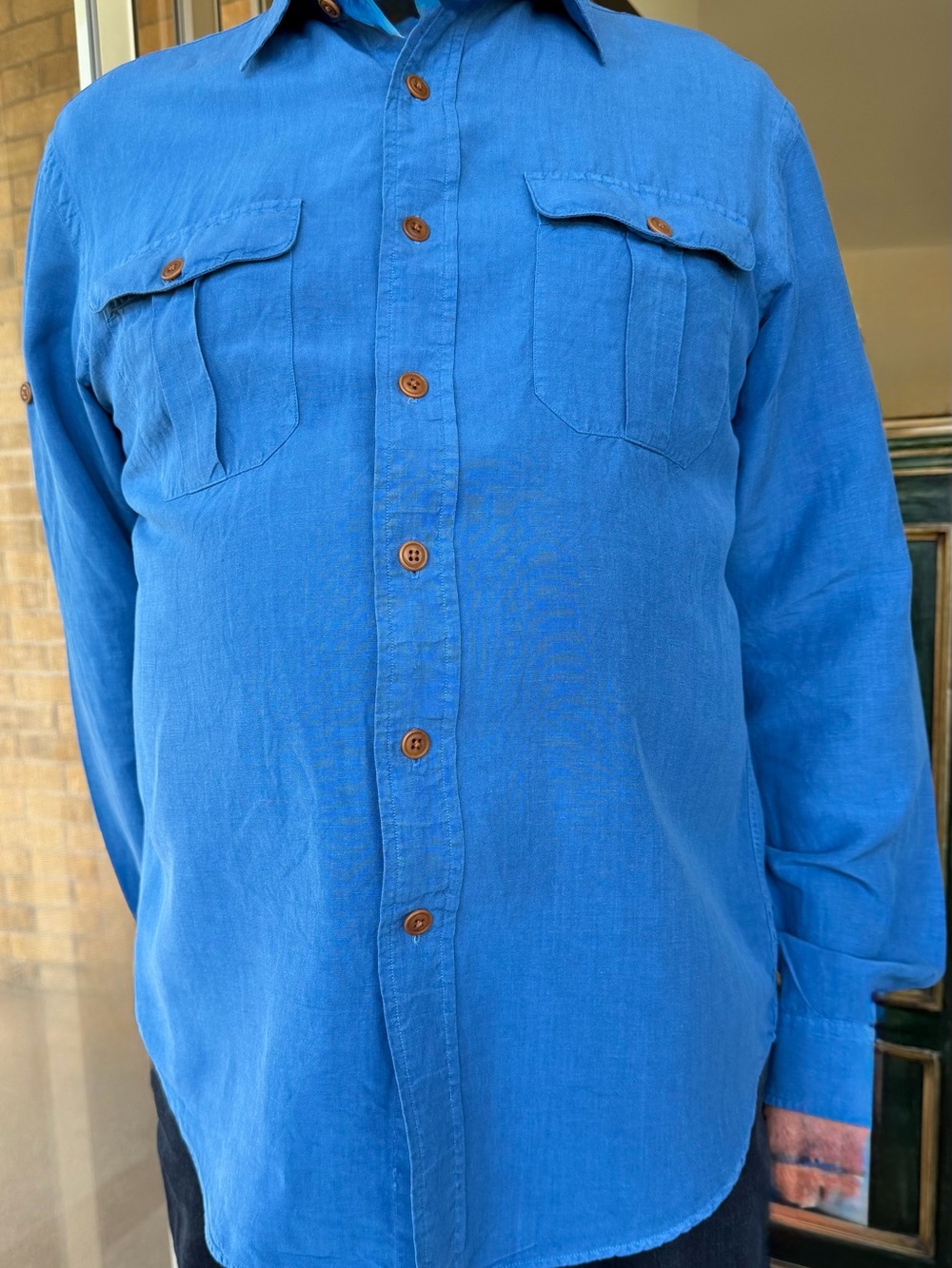 Polo by Ralph Lauren Blue Long-Sleeve Button-Up Shirt